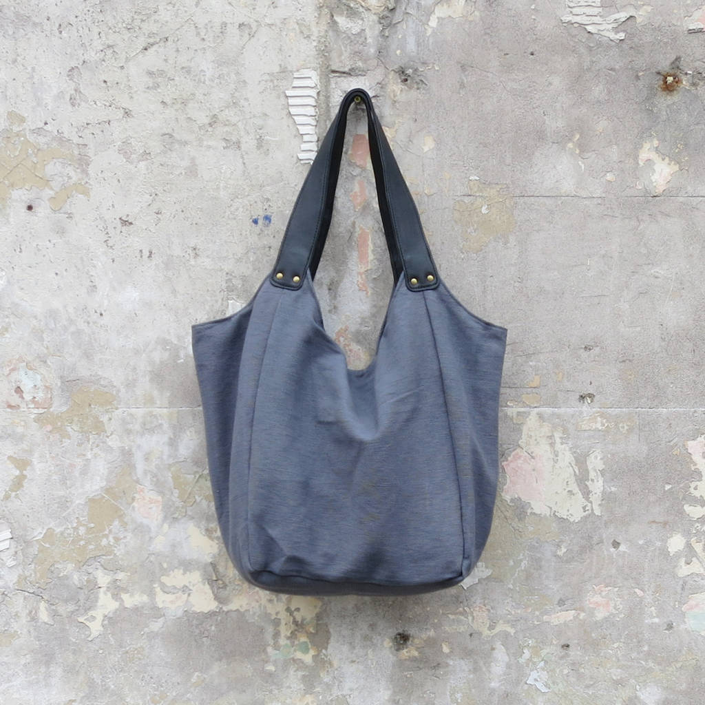 Fairtrade Handmade Large Cotton Slouchy Beach Bag By Aura Que Fairtrade Handmade Large Cotton Slouchy Beach Bag