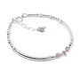 June Birthstone Bracelet, Sterling Silver Beaded Crystal Jewellery, thumbnail 2 of 3