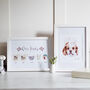 Personalised Illustrated Family Cups And Mugs Art Print, thumbnail 8 of 9