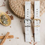 'Grey Marble' Leather Smartwatch Strap; Handmade Band, thumbnail 1 of 9