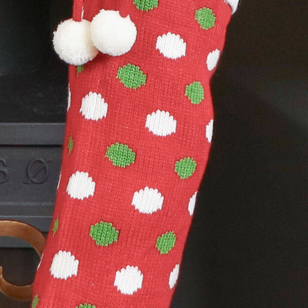 personalised knit christmas stocking by dibor