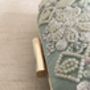 Mint Green Raw Silk Oval Pearl Clutch Bag, thumbnail 8 of 8