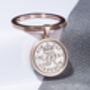 1951 75th Birthday Sixpence Coin Keyring Gift, thumbnail 3 of 6