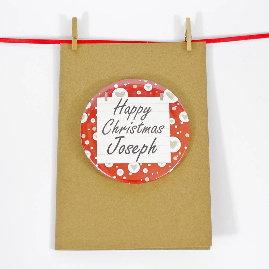Personalised Happy Christmas Card By bedcrumb