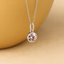 Personalised Sterling Silver June Alexandrite Birthstone Necklace, thumbnail 1 of 11