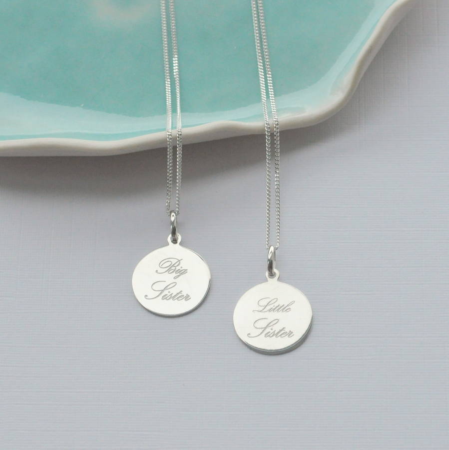 big sister little sister silver pendants by peony love ...