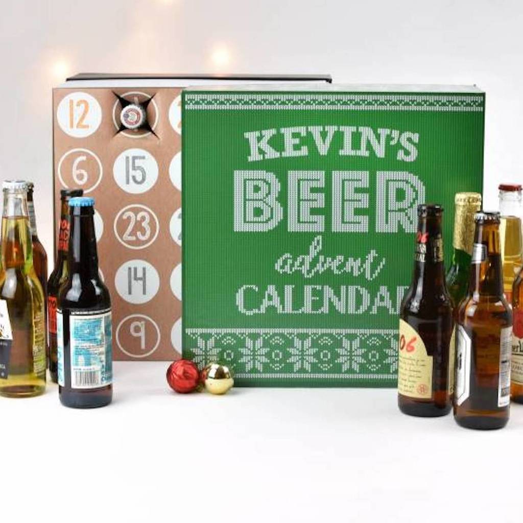Personalised Name Beer Advent Calendar Box By TheLittleBoysRoom 