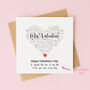 Personalised Valentine's Day Card With Ceramic Heart, thumbnail 2 of 5