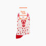 You're My Lobster Combed Cotton Odd Socks In Pink, thumbnail 4 of 4