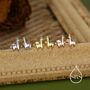 Sterling Silver Tiny Llama Stud Earrings, thumbnail 4 of 12