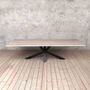 Pearl Light Ash Dining Table With Diamond Legs, thumbnail 2 of 4