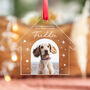 Personalised Puppy's First Christmas Photo Bauble, thumbnail 4 of 5