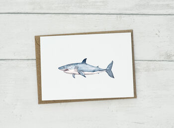 Personalised Great White Shark Card, 4 of 4