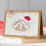 Handmade Recycled Eco Kitty Christmas Cards Range, thumbnail 6 of 12