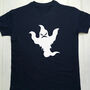Personalised Adults Halloween Ghost T Shirt, thumbnail 1 of 12