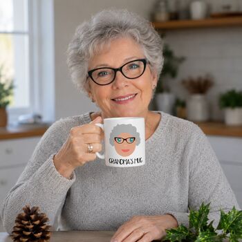 Personalised Gift For Granny Face Mug, 2 of 9