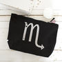 Personalised Glitter Starsign Make Up Pouch, thumbnail 1 of 3