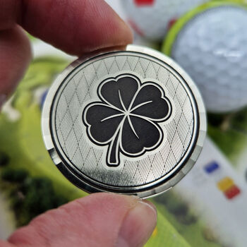 Lucky Four Leaf Clover Golf Ball Marker, 2 of 8