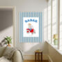 Babar The Elephant Red Tractor Nursery Art Print, thumbnail 4 of 4