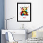 Personalised Watercolour Panda Gaming Print, thumbnail 9 of 12
