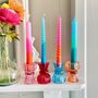 Glass Colourful Candle Holder, thumbnail 1 of 7