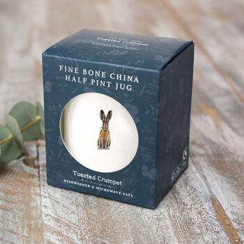 Hare Half Pint Fine Bone China Jug, 3 of 3