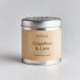Grapefruit And Lime Scented Tinned Candle, thumbnail 1 of 4