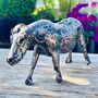 Recycled Metal Buffalo Sculpture Art106, thumbnail 4 of 6