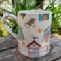 Tankard Mug In Beach Huts Design, thumbnail 4 of 7