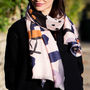 Personalised Abstract Brush Strokes Studio Design Scarf, thumbnail 1 of 9
