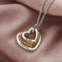 Personalised Family Names Bead Heart Necklace, thumbnail 1 of 9