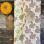 Woodland Design Cotton Linen Tea Towel, thumbnail 2 of 4