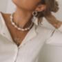 Baroque Pearl Choker Necklace, thumbnail 2 of 7