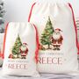 Santa And Christmas Tree Sack, thumbnail 2 of 3