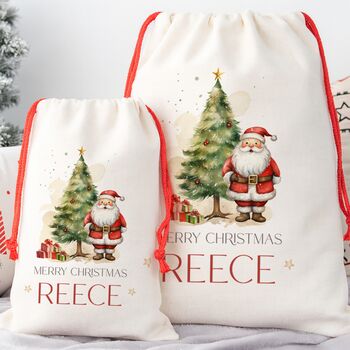 Santa And Christmas Tree Sack, 2 of 3
