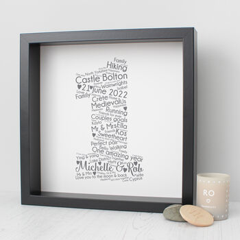 Personalised 1st Wedding Anniversary Gift For Husband, 2 of 5