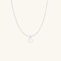Silver Slimline Capital Initial Necklace, thumbnail 2 of 4