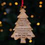 Personalised Christmas Wishes Tree Decoration, thumbnail 2 of 2