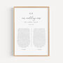 Classic Monogram Wedding Vows Anniversary Gift, thumbnail 2 of 4