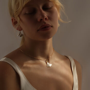 Art Deco Pearl Fan Necklace, 4 of 10