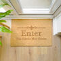 Personalised Ornate Rectangular Indoor Doormat, thumbnail 5 of 6