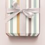 Luxury Pastel Wide Stripe Wrapping Paper, thumbnail 5 of 9