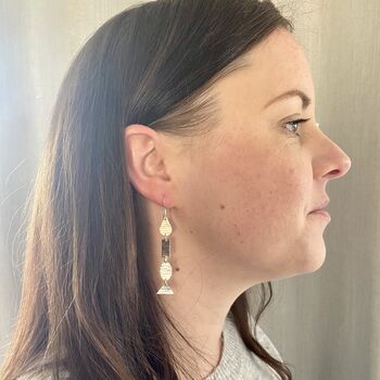 Hammered Shapes Earrings, 6 of 9