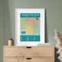 River Wye Map Art Print For Paddlers, thumbnail 8 of 12