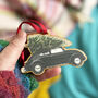 Vw Beetle With Christmas Tree Decoration, thumbnail 4 of 5