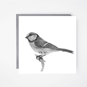 Electra The Bluetit Luxury Blank Greeting Card, 4 of 4