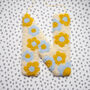 Yellow And Blue Daisy Flower Decorative Letter, thumbnail 2 of 6
