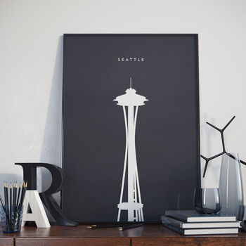 Seattle Needle Print Landmark Print, 2 of 3