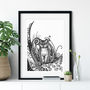 Cheshire Cat Fine Art Giclée Print, thumbnail 1 of 2