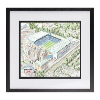 Chelsea Fc Stamford Bridge Study Two Stadium Print, 3 of 3
